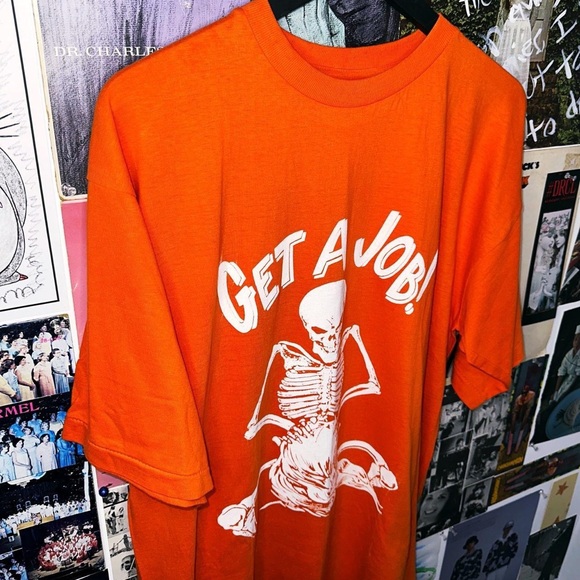 Vintage 90s “ Get A Job!” T-Shirt - Picture 5 of 7